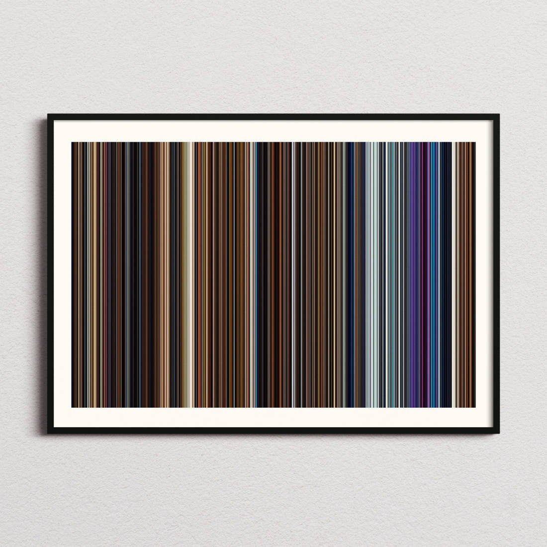 Click Movie Barcode Poster - Barcode Only