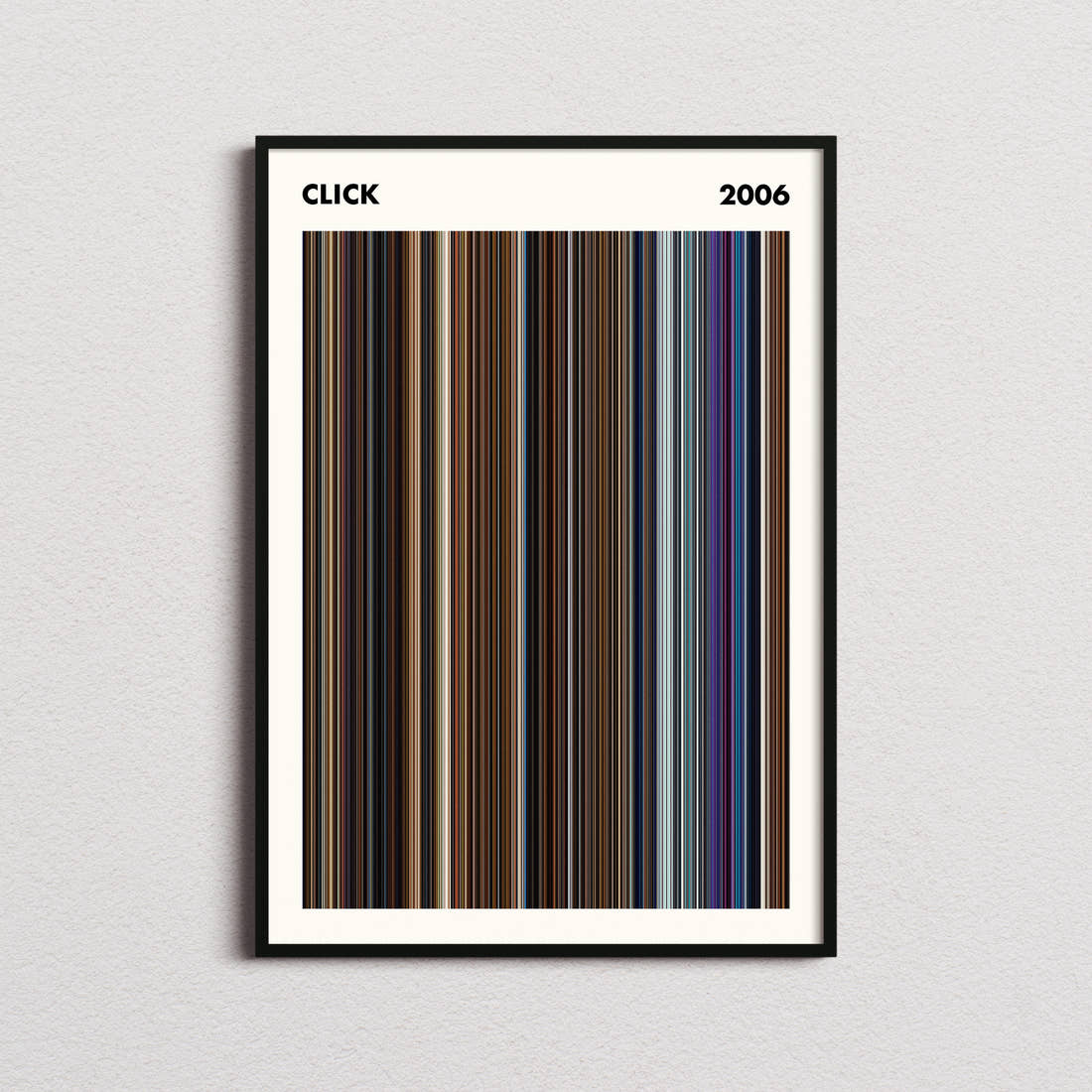 Click Movie Barcode Poster - Simplified