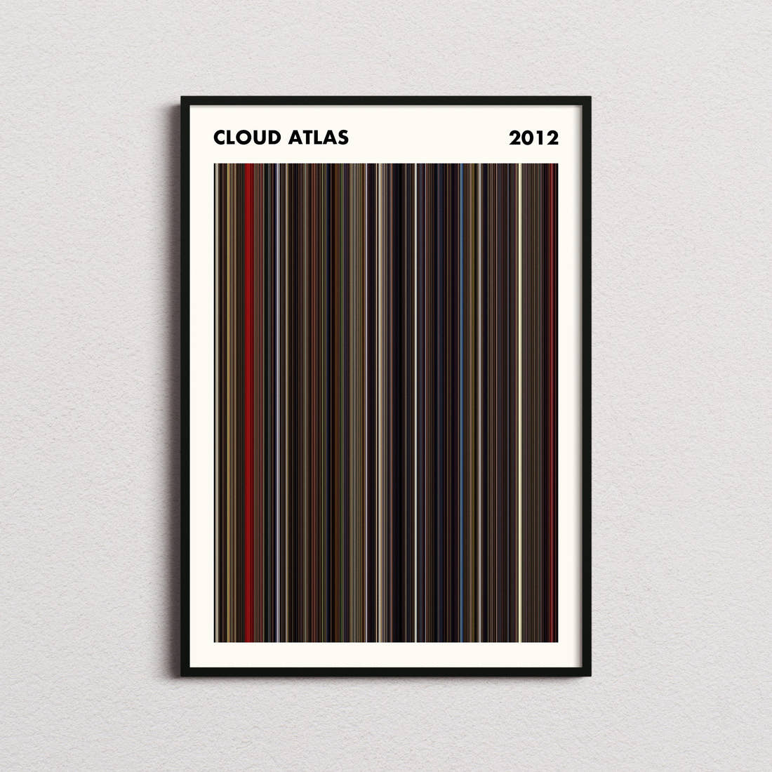 Cloud Atlas Movie Barcode Poster - Simplified
