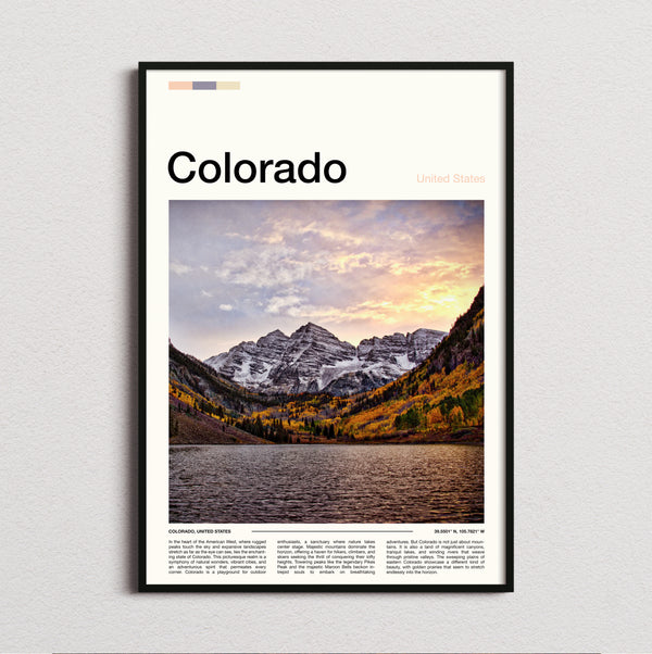 Colorado - Maroon Bells - Travel Print