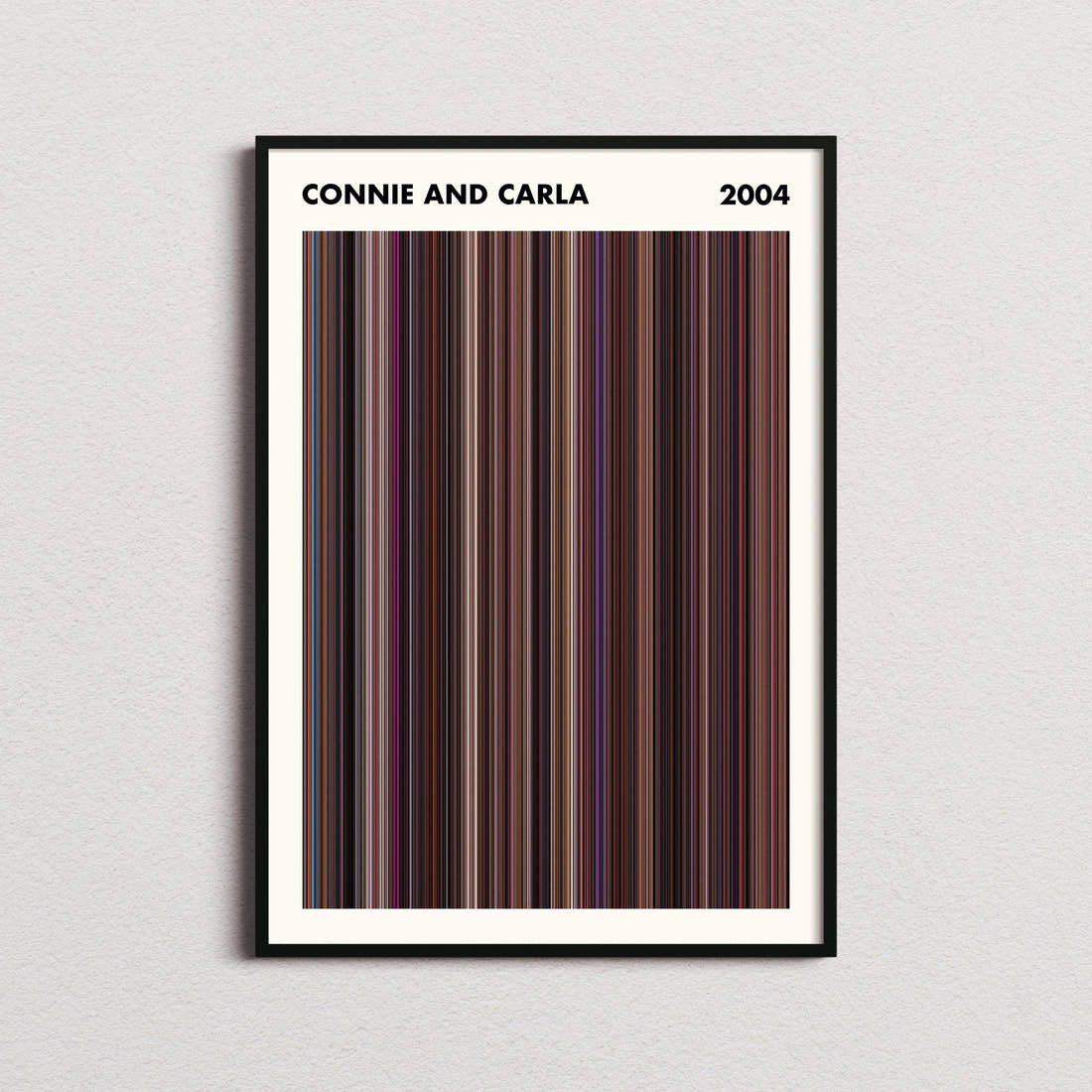 Connie and Carla Movie Barcode Poster - Simplified