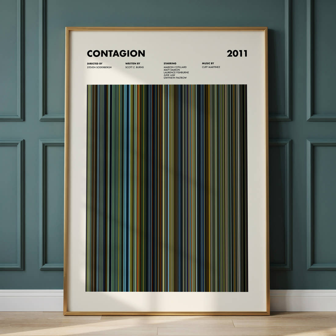 Contagion Movie Barcode Poster