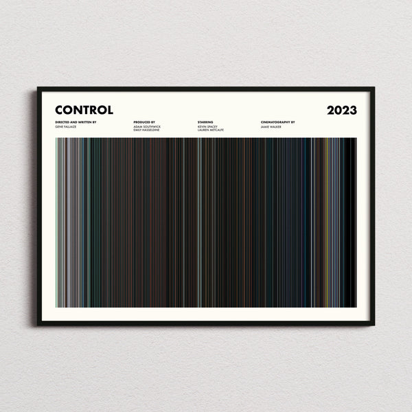 Control Movie Barcode Poster