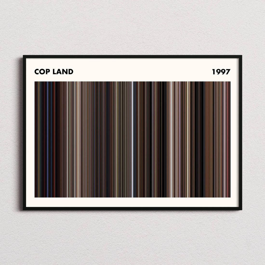 Cop Land Movie Barcode Poster - Simplified