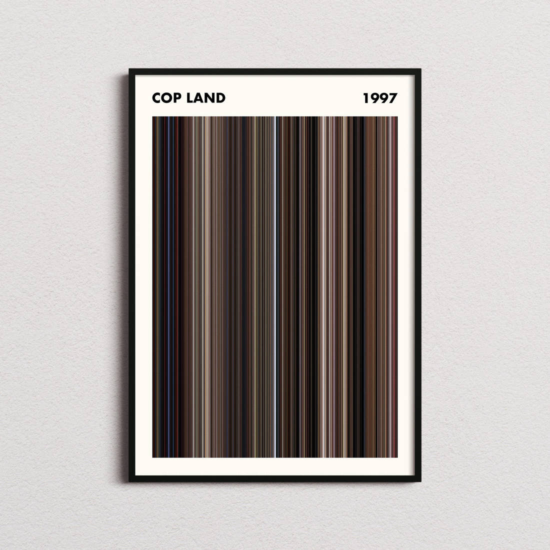 Cop Land Movie Barcode Poster - Simplified