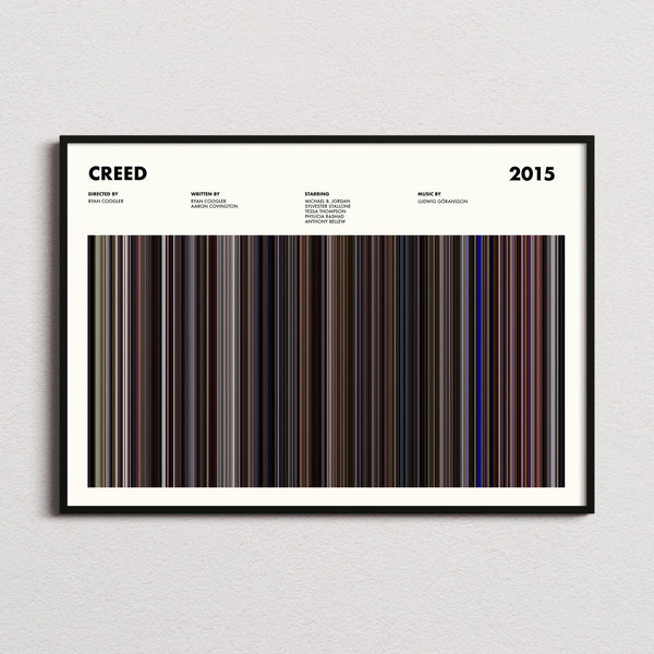 Creed Movie Barcode Poster