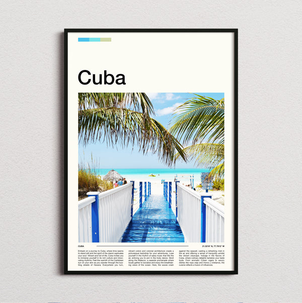 Cuba - Wooden Jetty - Travel Print