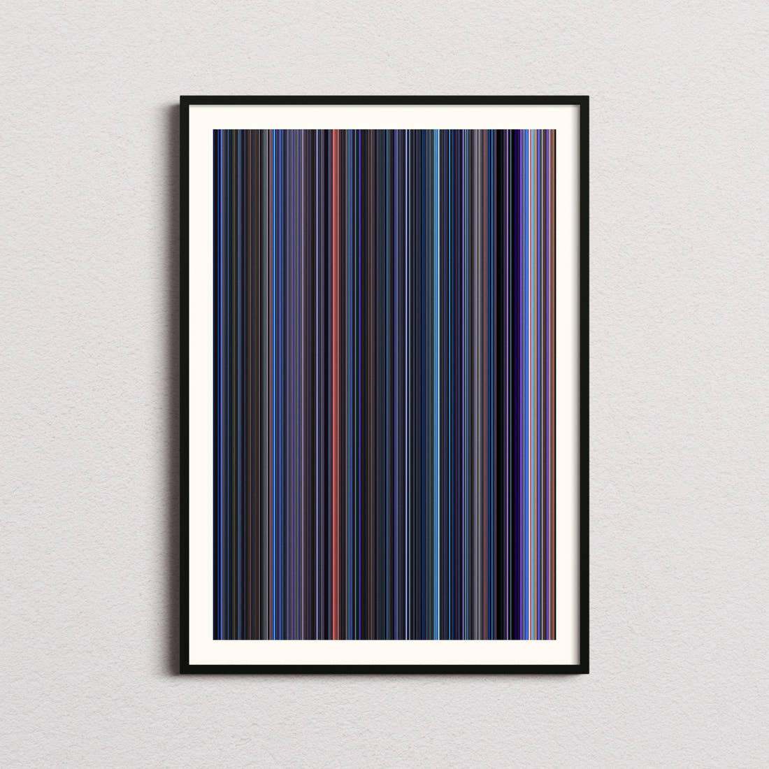 Custom Movie Barcode Poster - Barcode Only