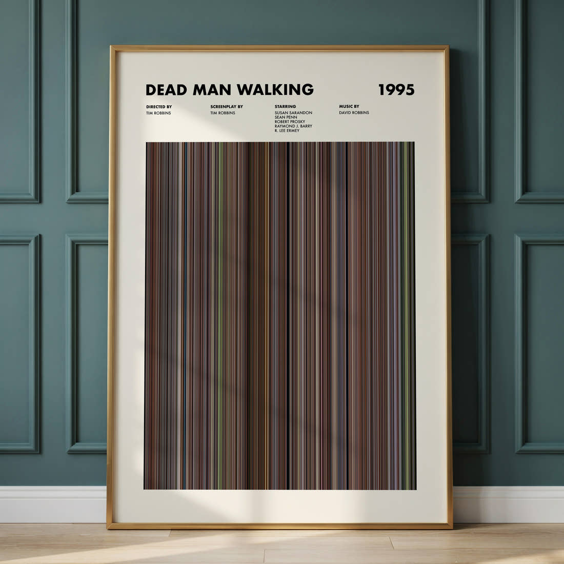 Dead Man Walking Movie Barcode Poster