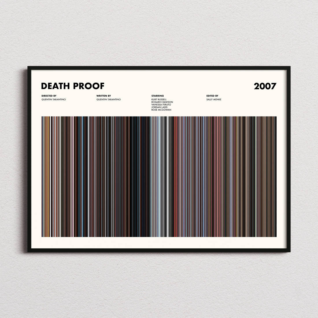Death Proof Movie Barcode Poster