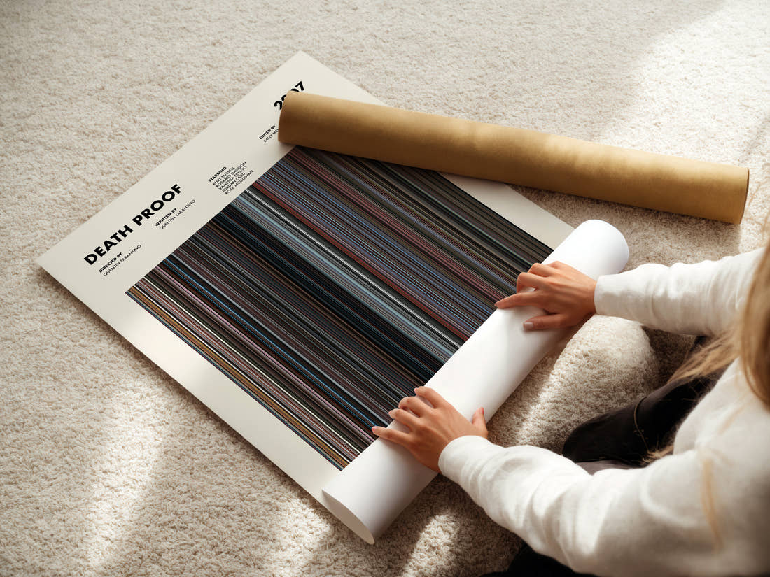 Death Proof Movie Barcode Poster