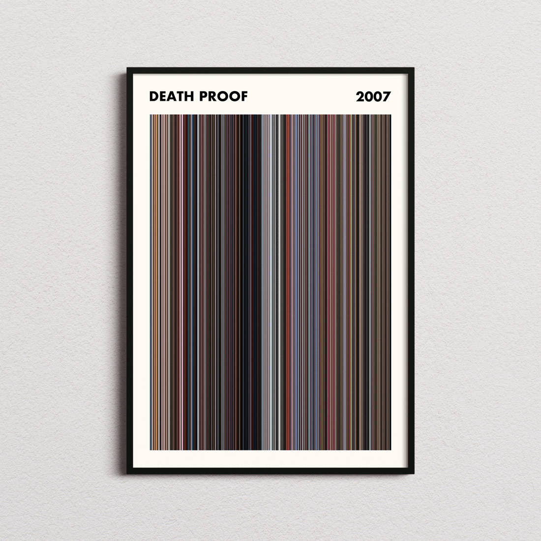 Death Proof Movie Barcode Poster - Simplified