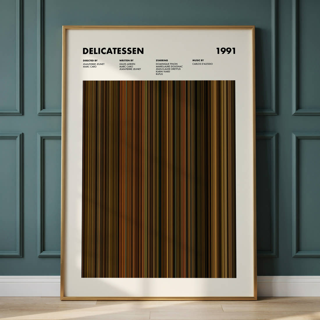 Delicatessen Movie Barcode Poster