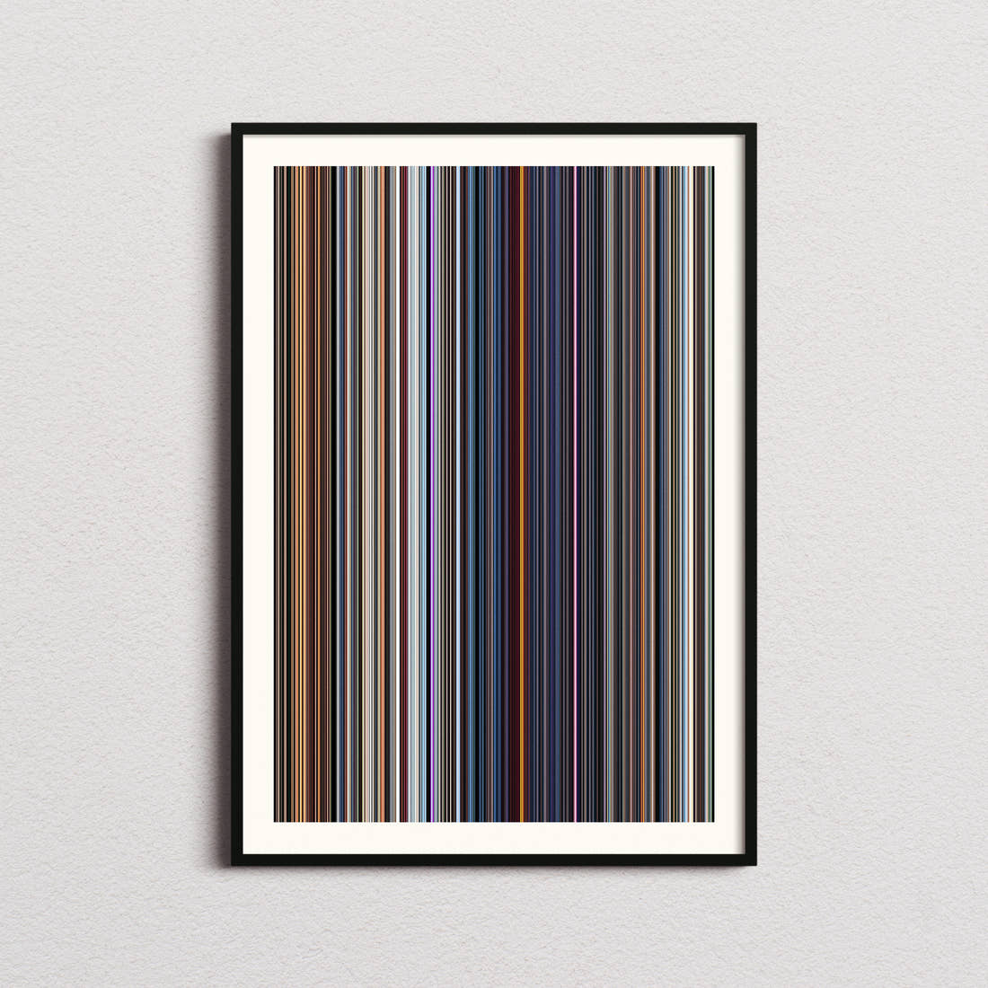 Demon Slayer: Mugen Train Movie Barcode Poster - Barcode Only