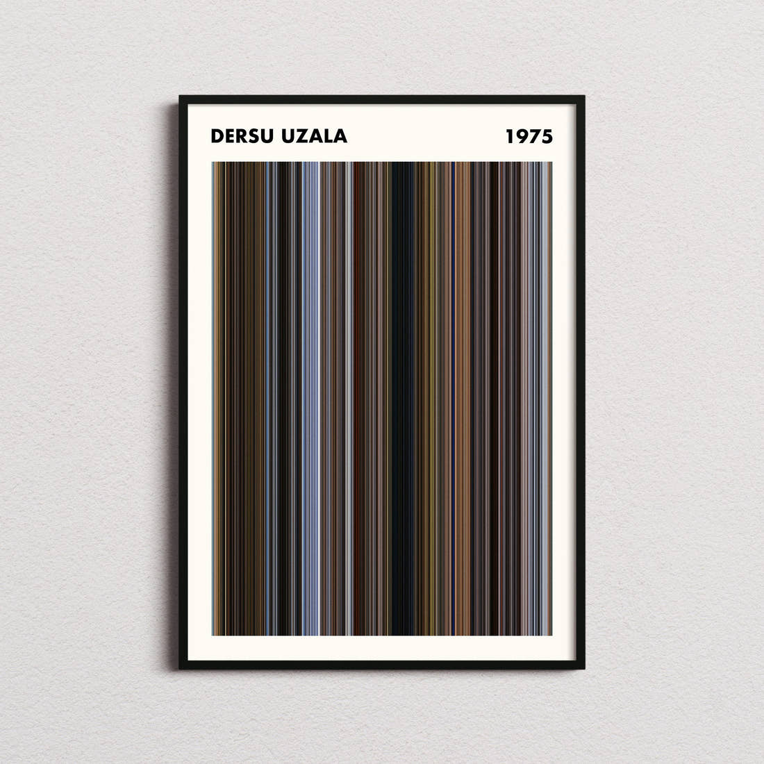 Dersu Uzala Movie Barcode Poster - Simplified