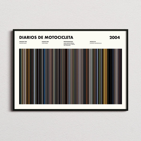 Diarios de Motocicleta Movie Barcode Poster