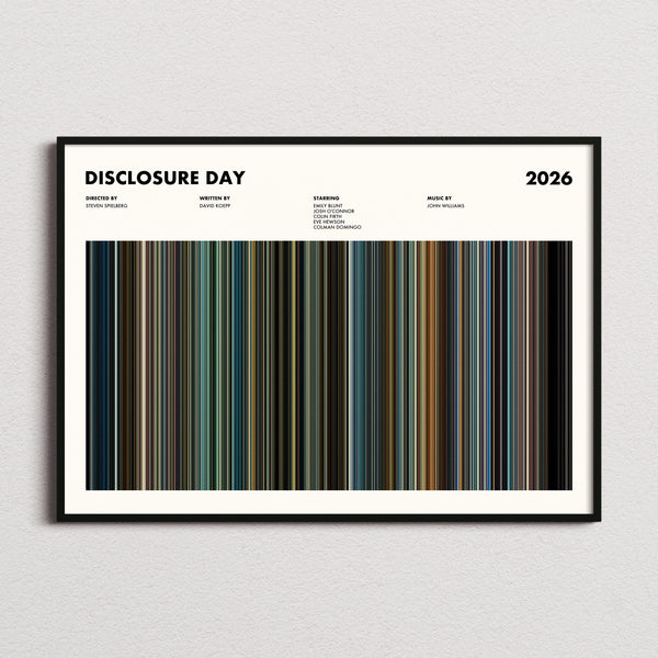 Disclosure Day Movie Barcode Poster