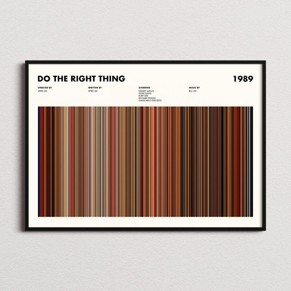 Do The Right Thing Movie Barcode Poster