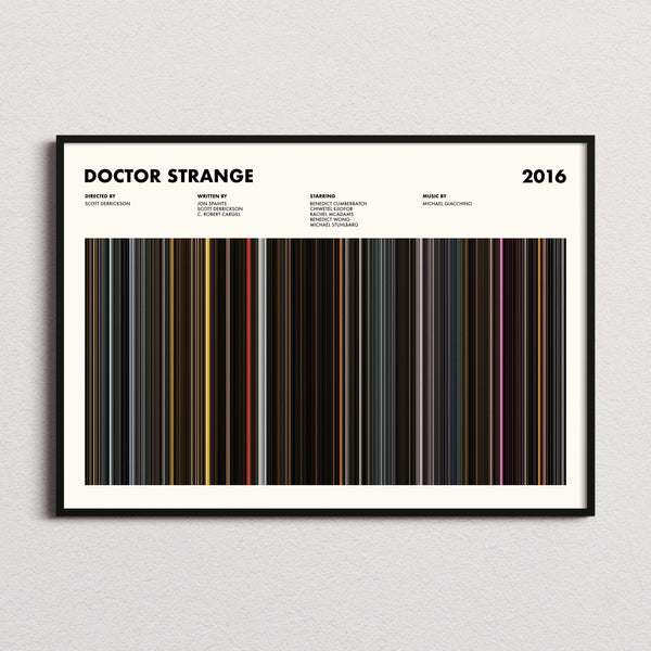 Doctor Strange Movie Barcode Poster