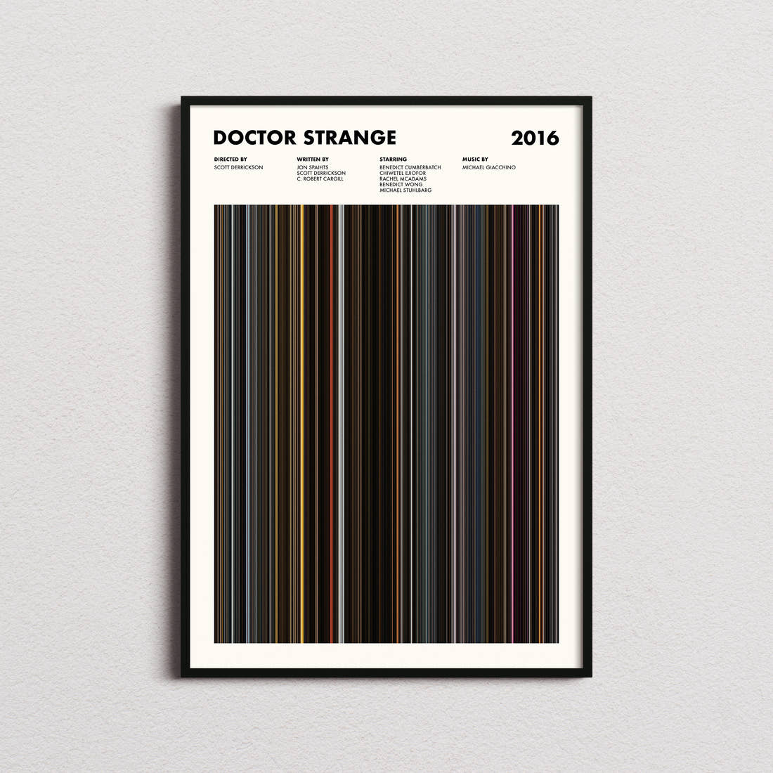 Doctor Strange Movie Barcode Poster