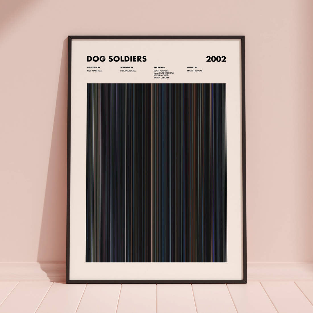 Dog Soldiers Movie Barcode Poster