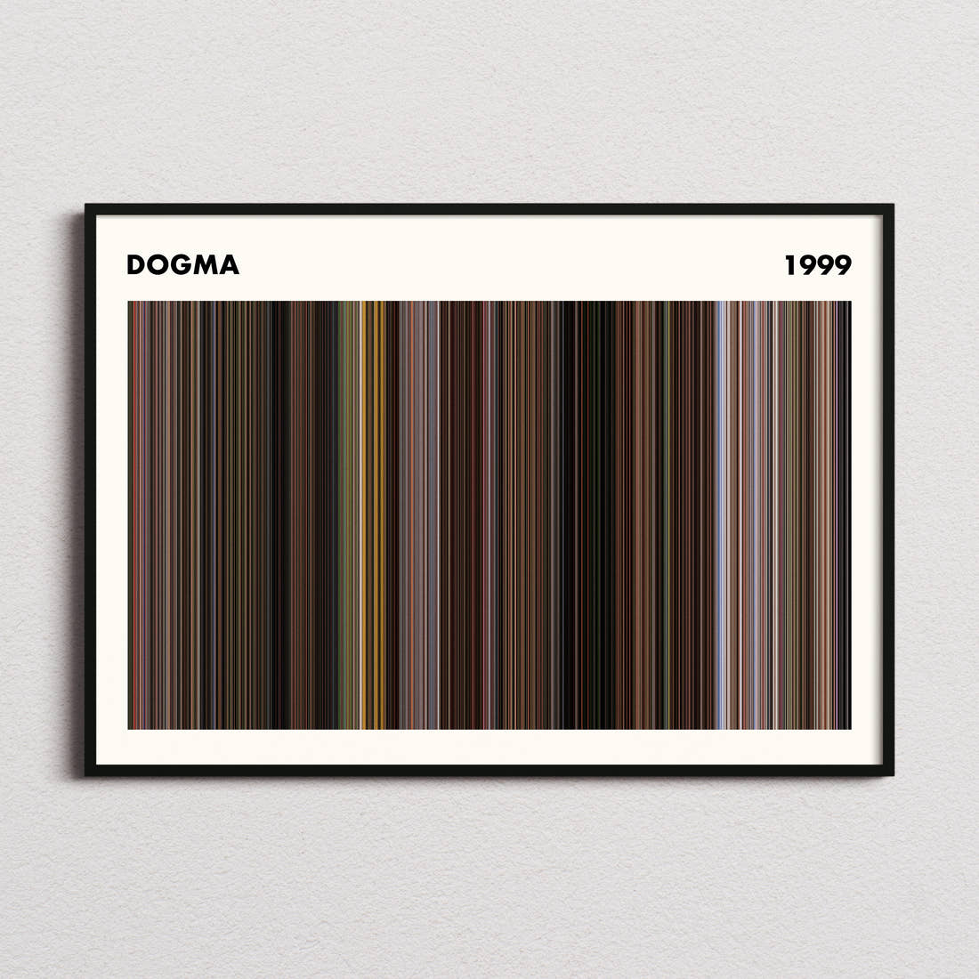 Dogma Movie Barcode Poster - Simplified