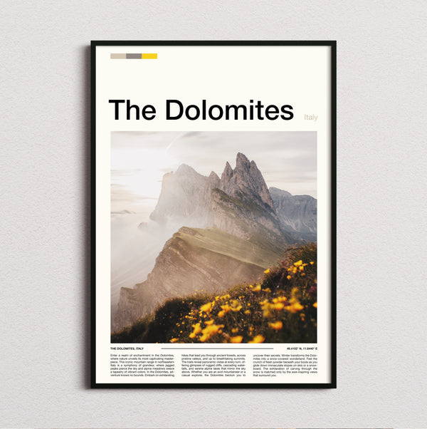 Dolomites - Seceda Ridge - Travel Print