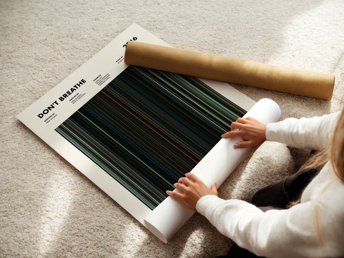 Don't Breathe Movie Barcode Poster