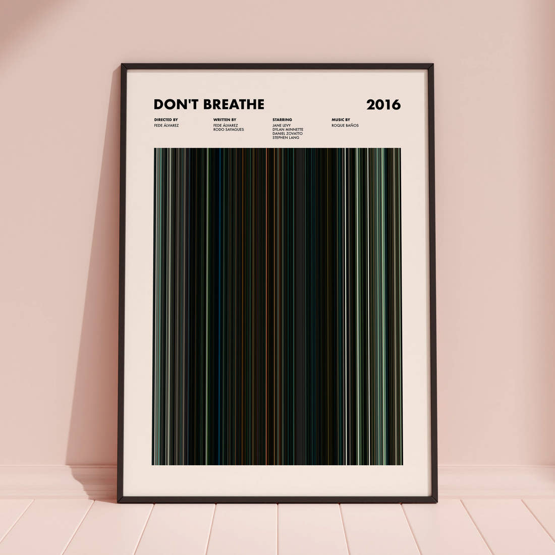 Don't Breathe Movie Barcode Poster