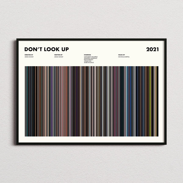 Dont Look Up Movie Barcode Poster