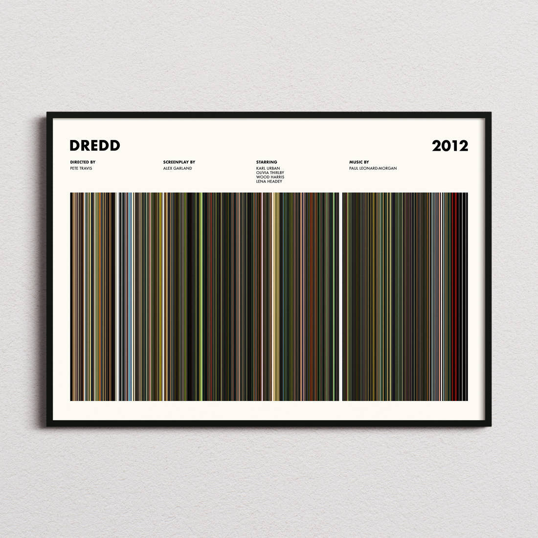 Dredd Movie Barcode Poster