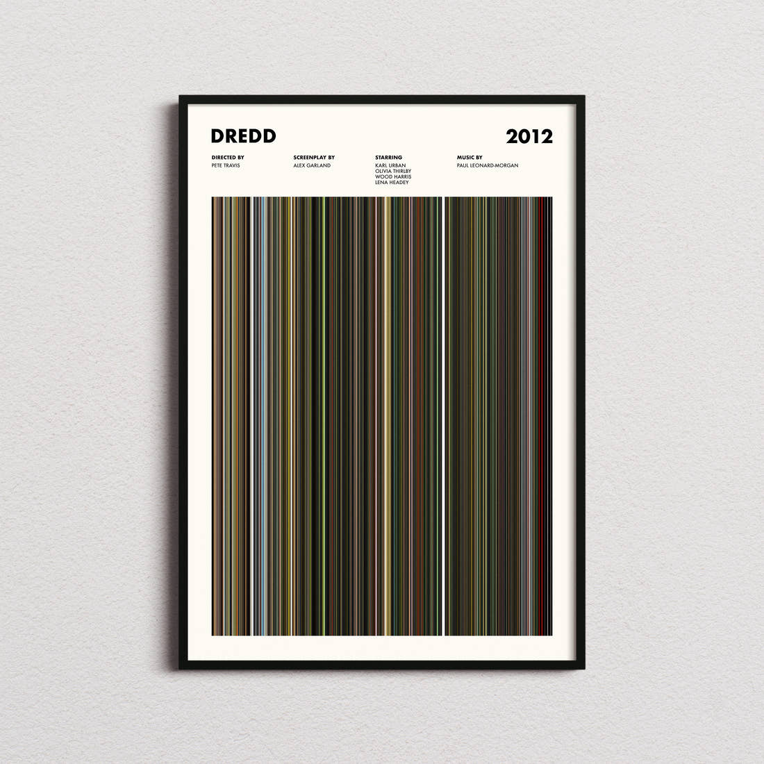 Dredd Movie Barcode Poster