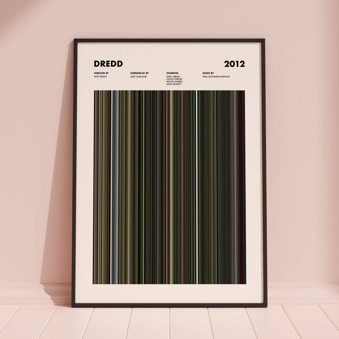 Dredd Movie Barcode Poster