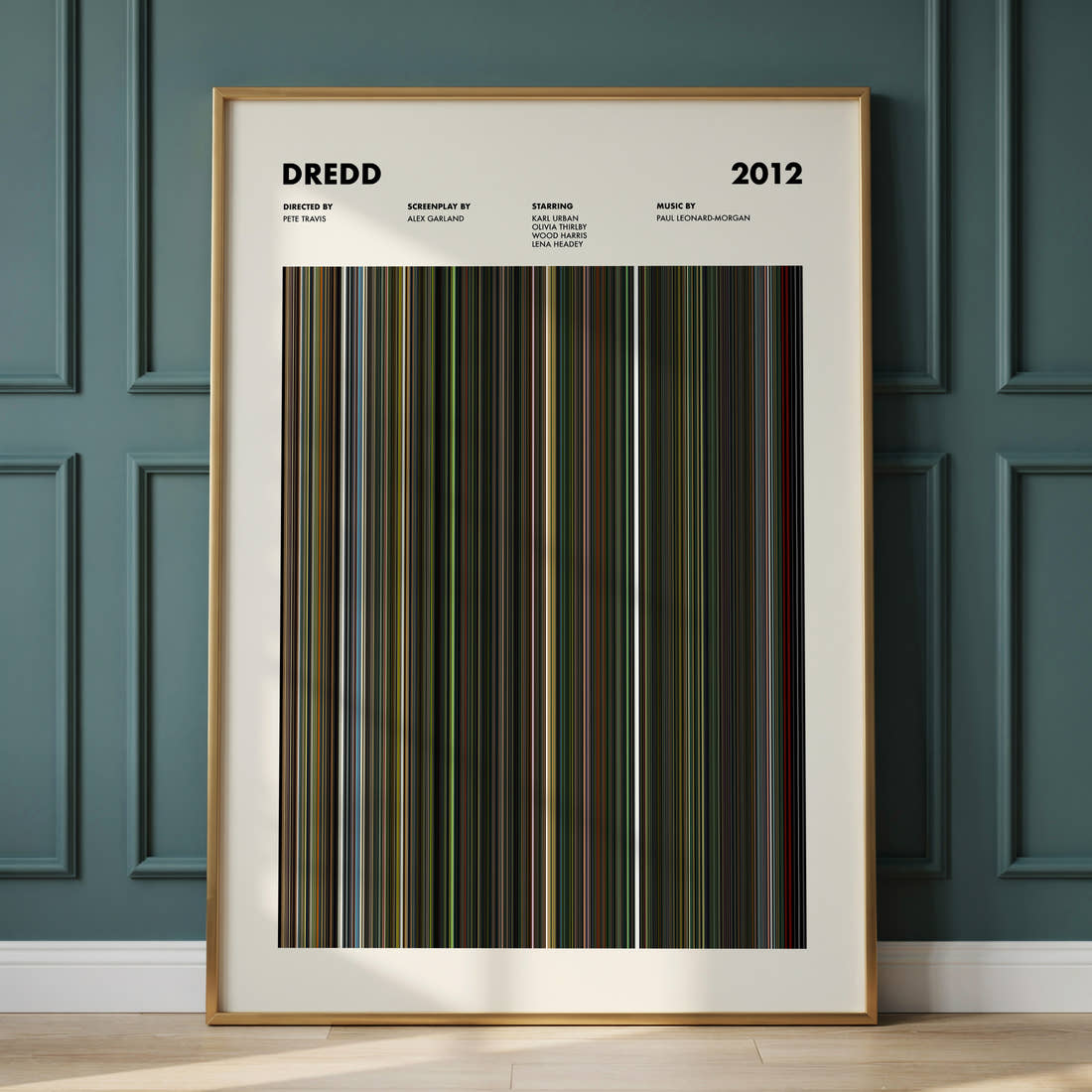 Dredd Movie Barcode Poster