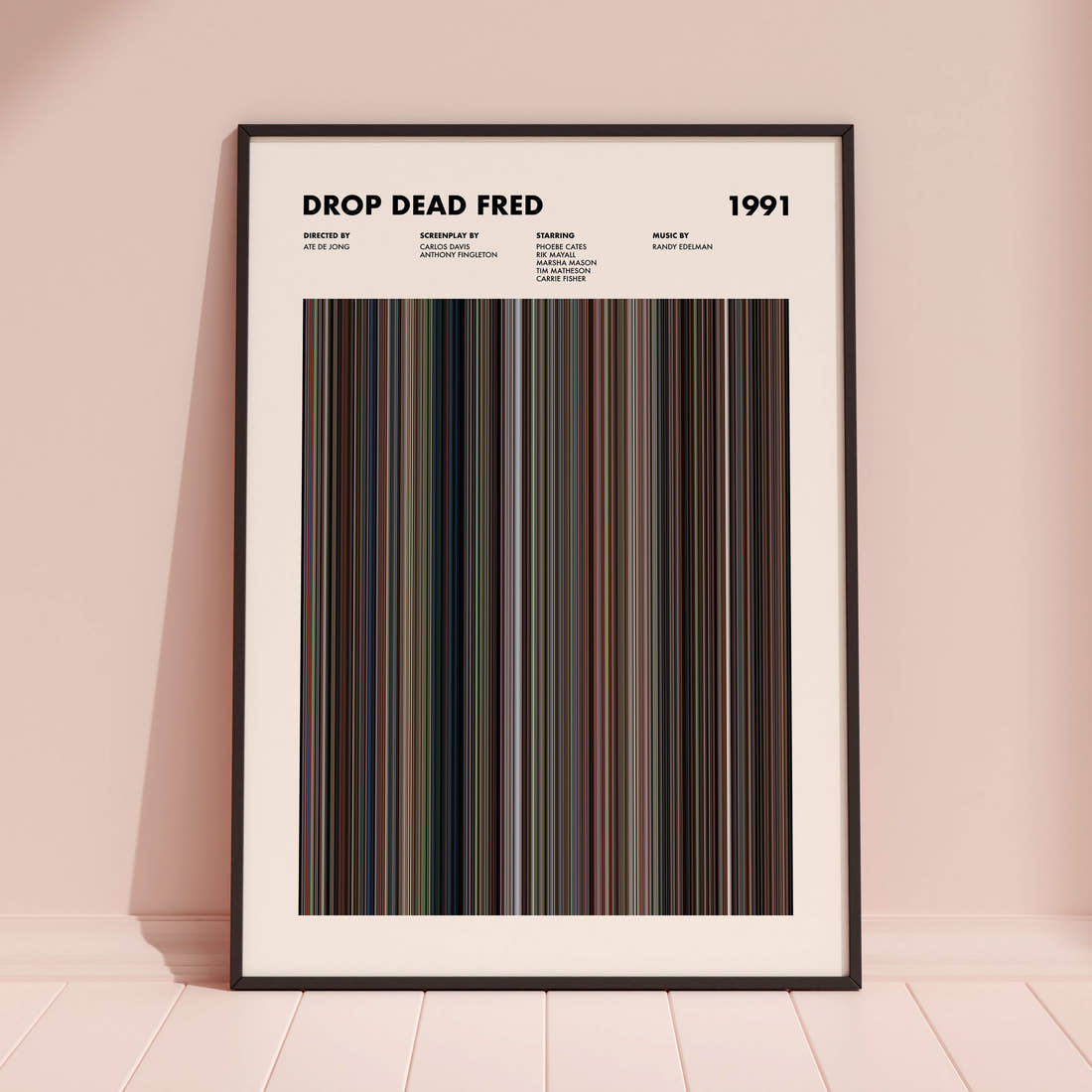 Drop Dead Fred Movie Barcode Poster