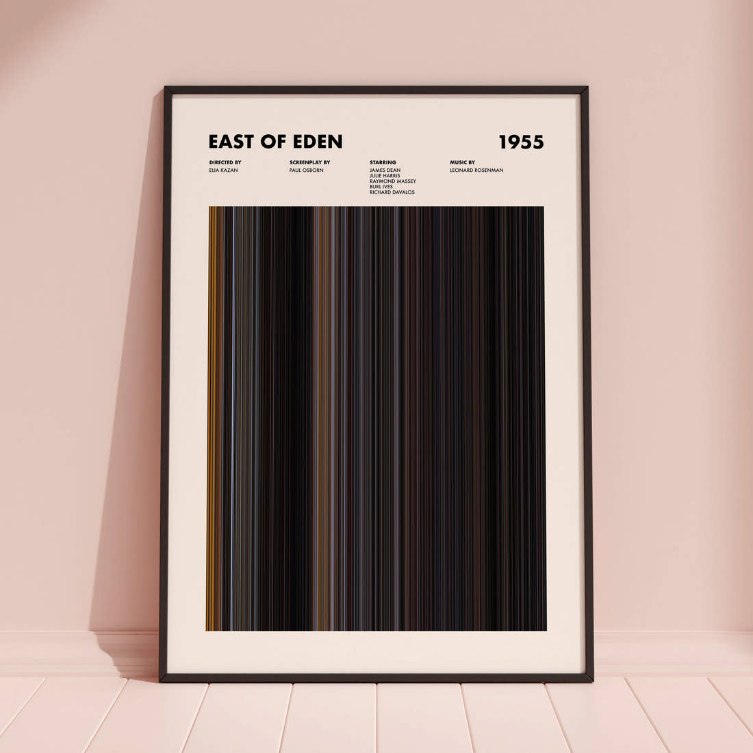 East of Eden Movie Barcode Poster