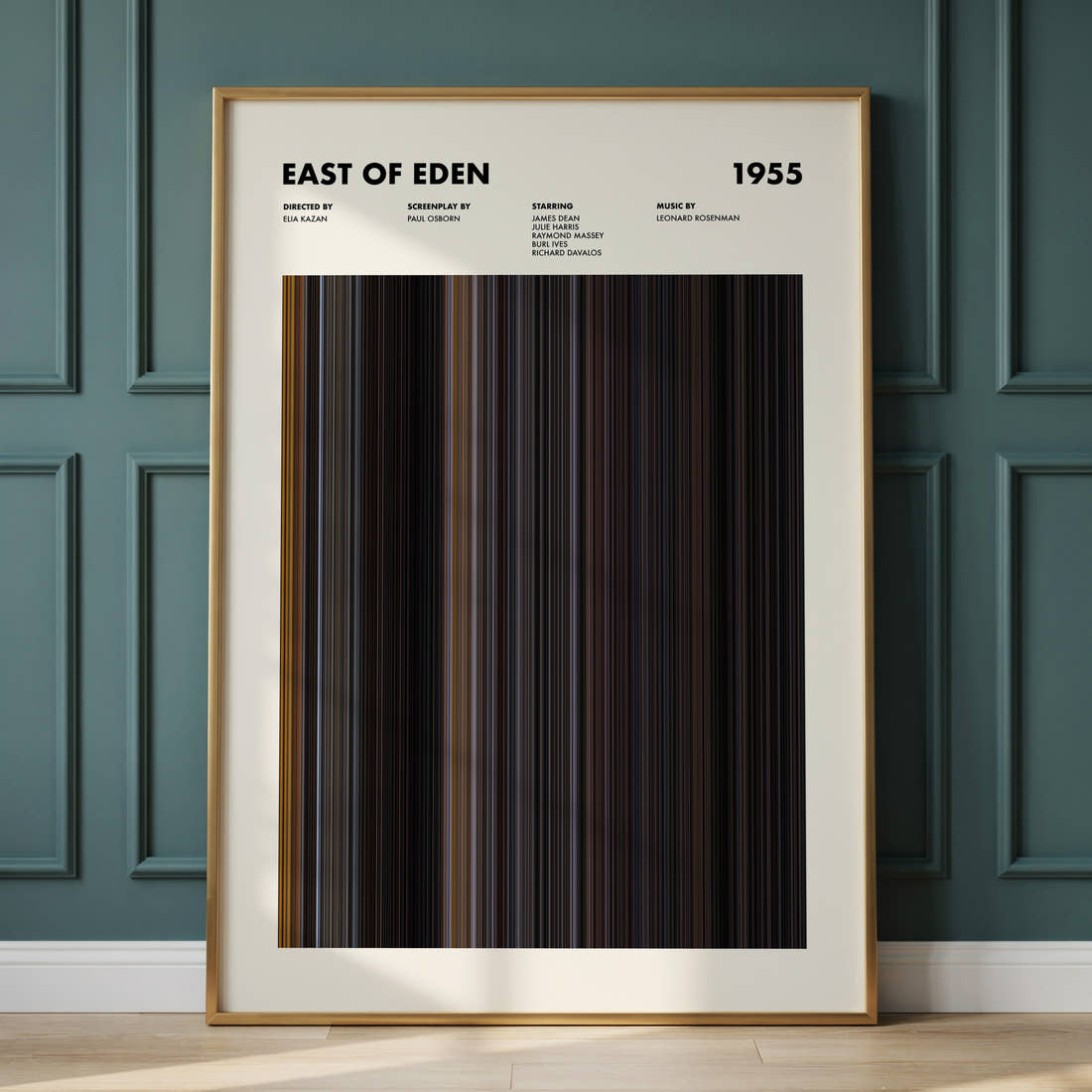 East of Eden Movie Barcode Poster