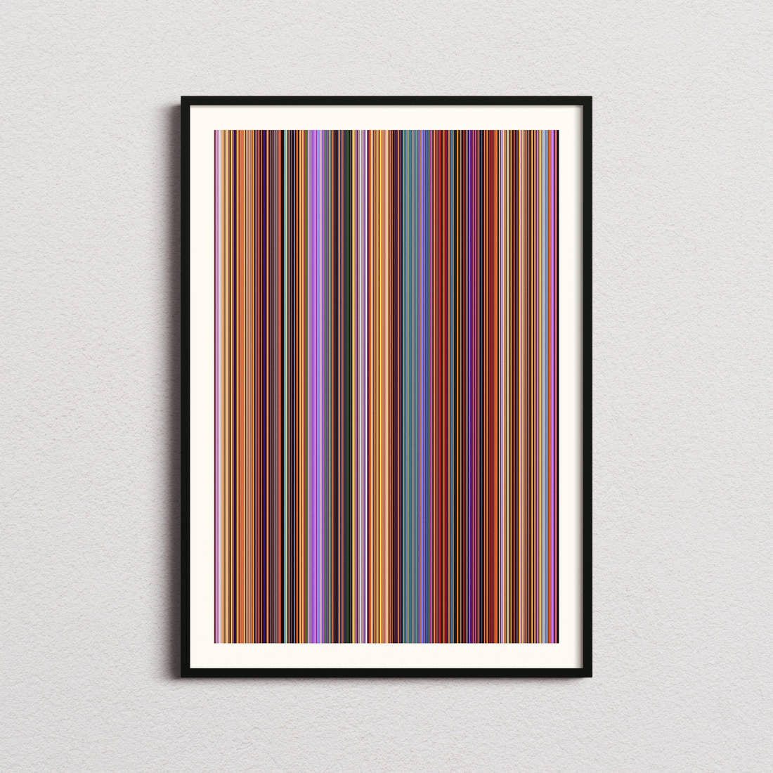 Elemental Movie Barcode Poster - Barcode Only