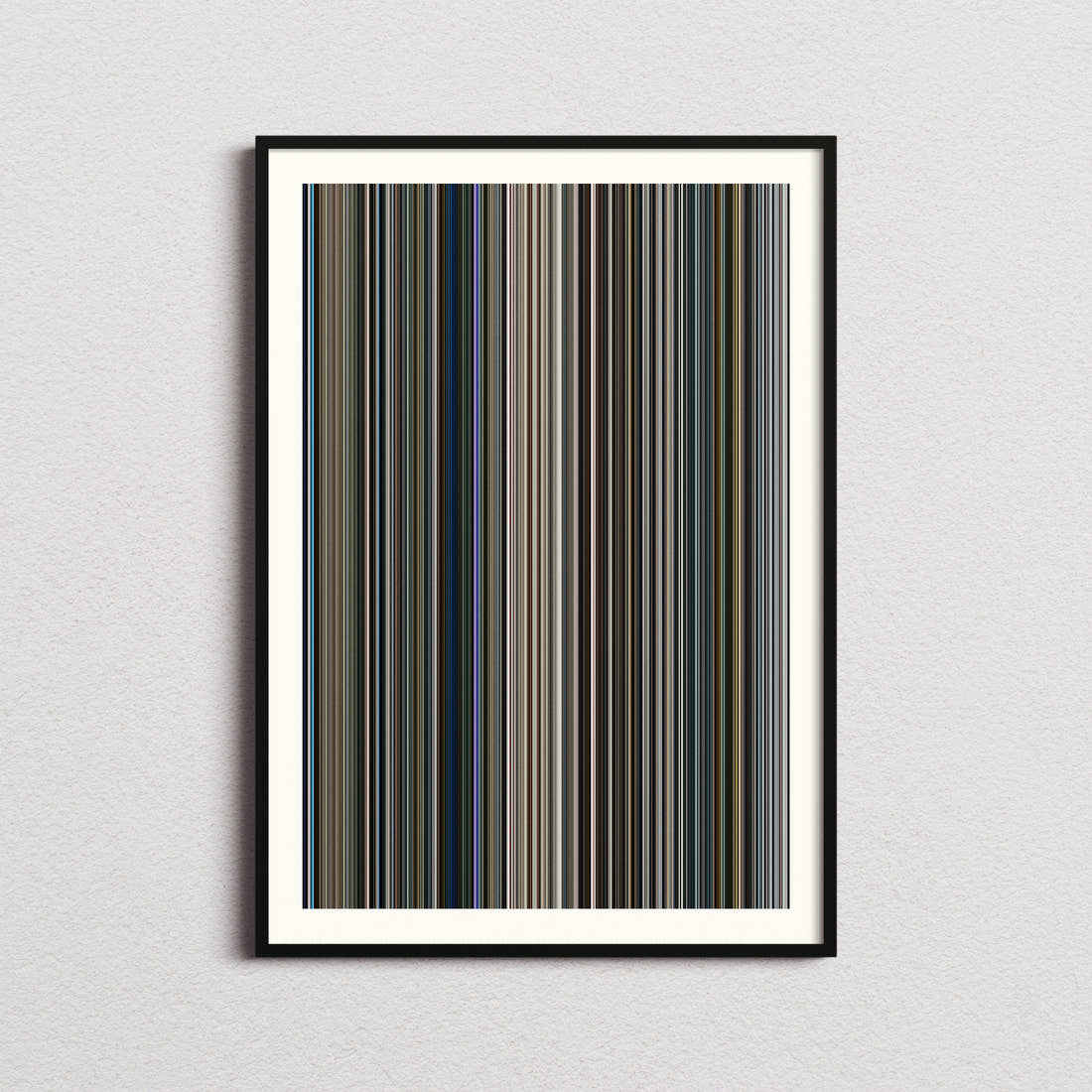 Elysium Movie Barcode Poster - Barcode Only