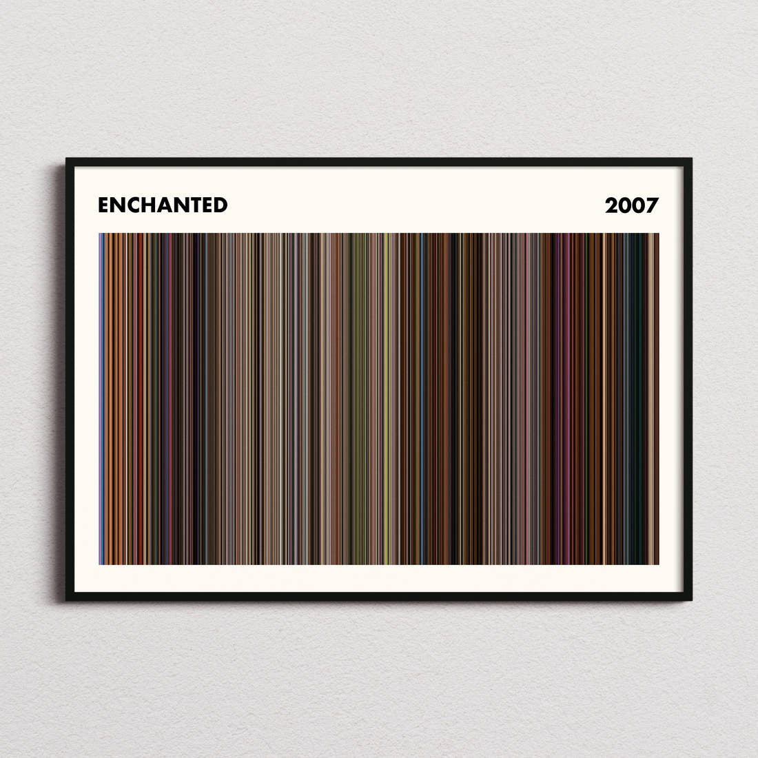 Enchanted Movie Barcode Poster - Simplified