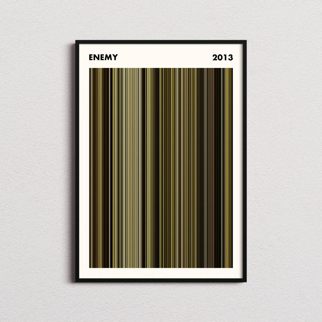Enemy Movie Barcode Poster - Simplified