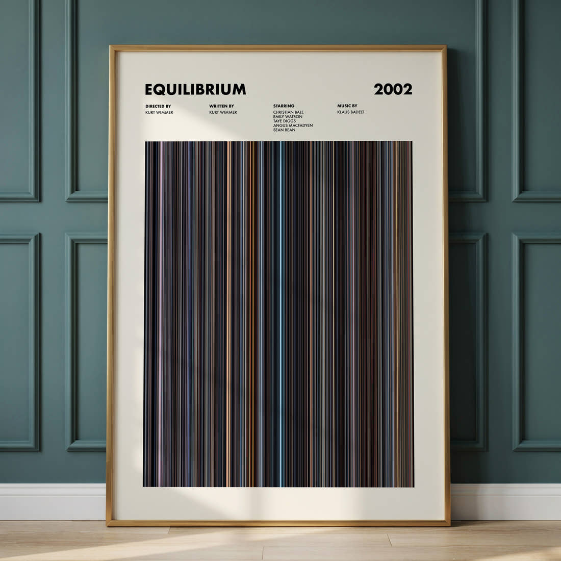 Equilibrium Movie Barcode Poster
