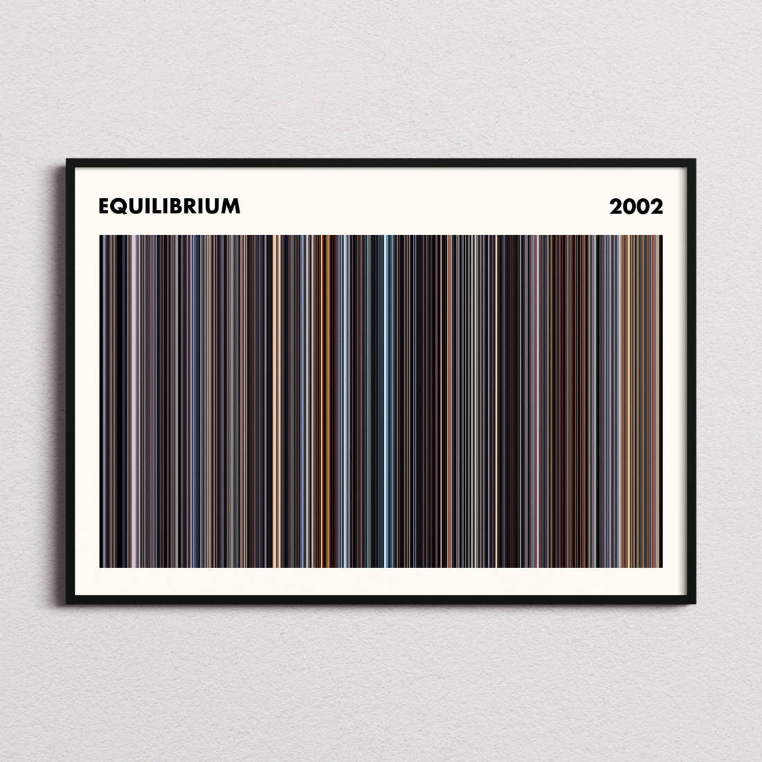 Equilibrium Movie Barcode Poster - Simplified