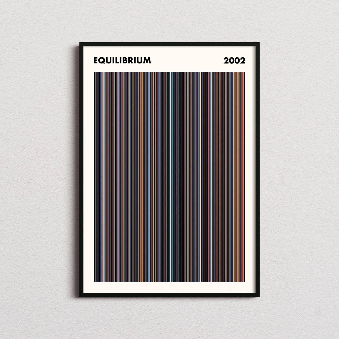 Equilibrium Movie Barcode Poster - Simplified