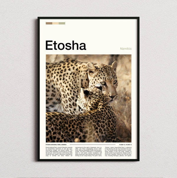 Etosha - Two Leopards - Travel Print