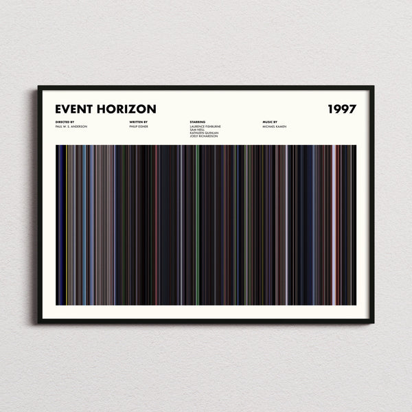 Event Horizon Movie Barcode Poster