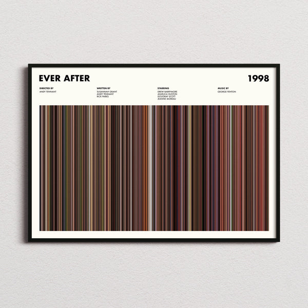 Ever After Movie Barcode Poster