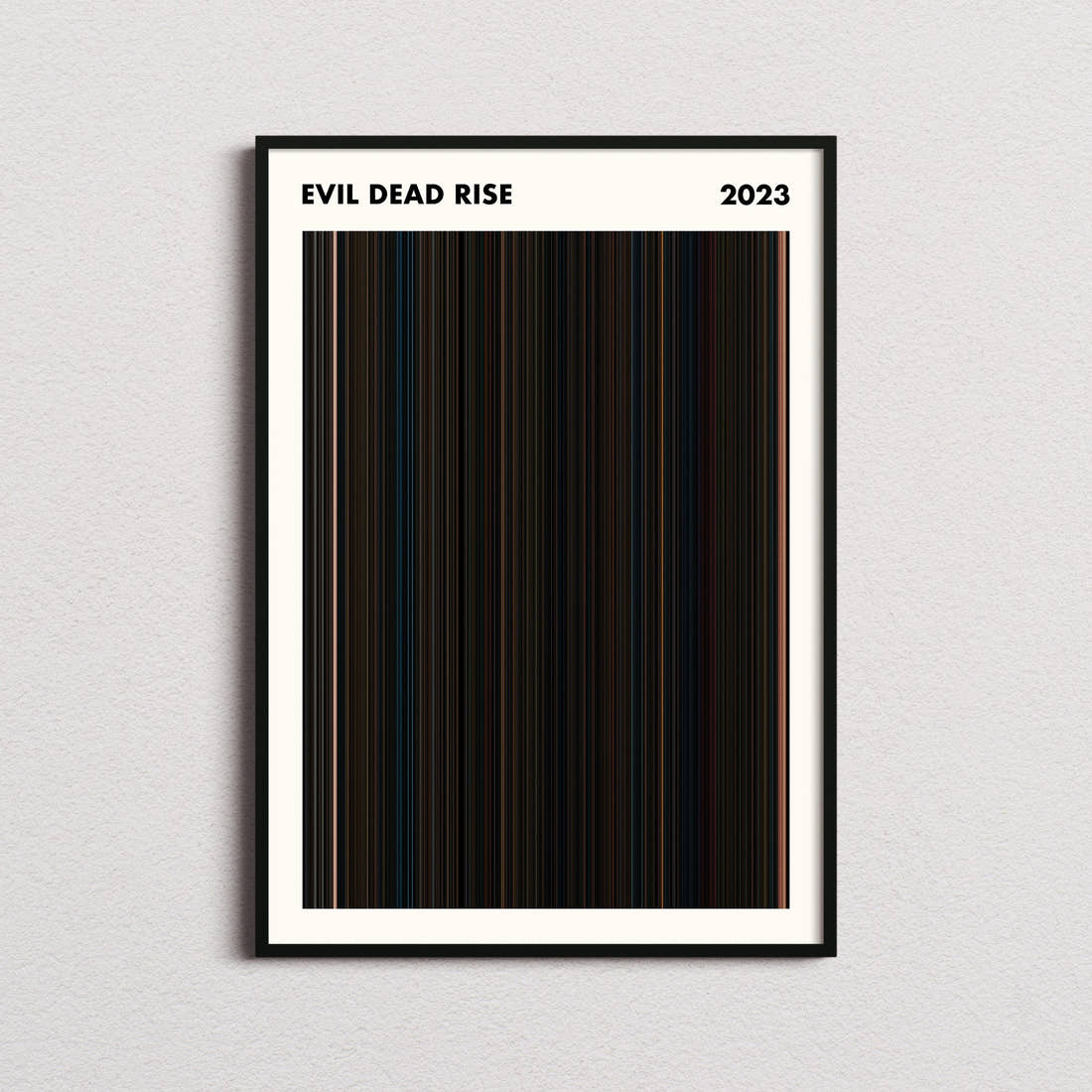 Evil Dead Rise Movie Barcode Poster - Simplified