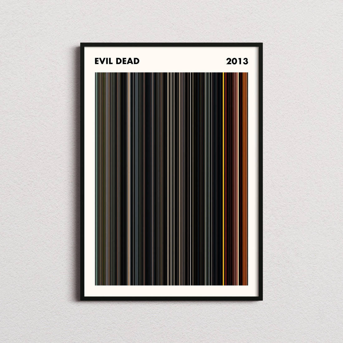 Evil Dead Movie Barcode Poster - Simplified