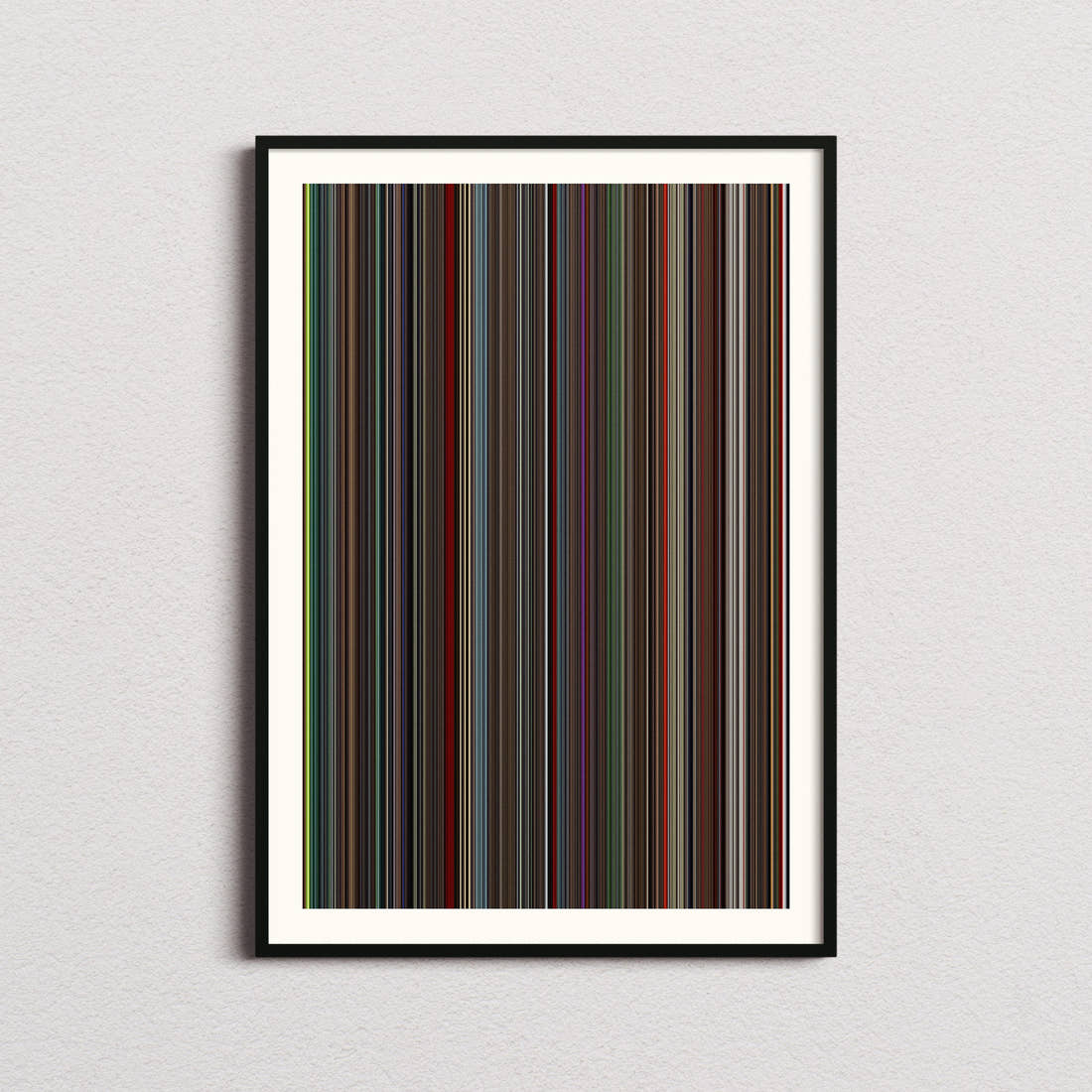 Ex Machina Movie Barcode Poster - Barcode Only
